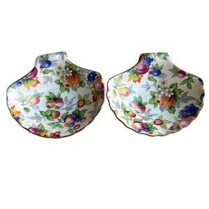 Royal Winton Evesham Shell Trinket Dishes Pair